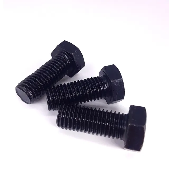 black oxidation iso4017 hex bolt