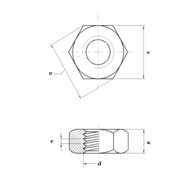 DRAWING OF HEX NUT