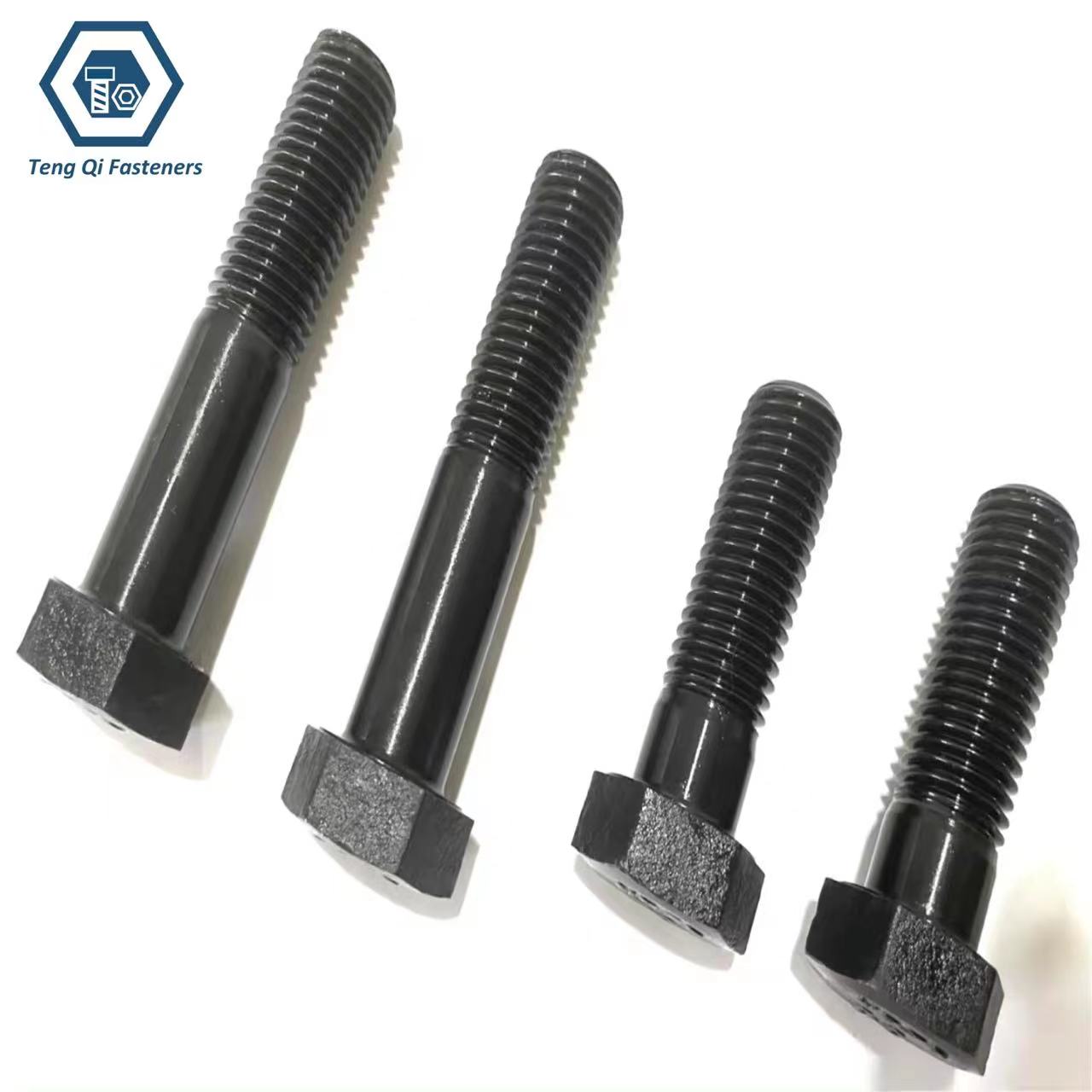 A490 High Strength Heavy Hex Bolts Black Oxidation for steel structural