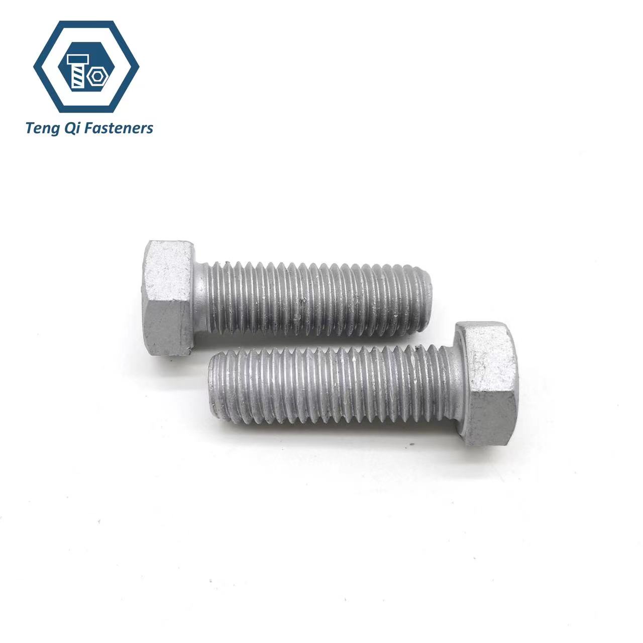 Class10.9 High Tension DIN933 Full Thread Hex Bolts Hot Dip Galvanized