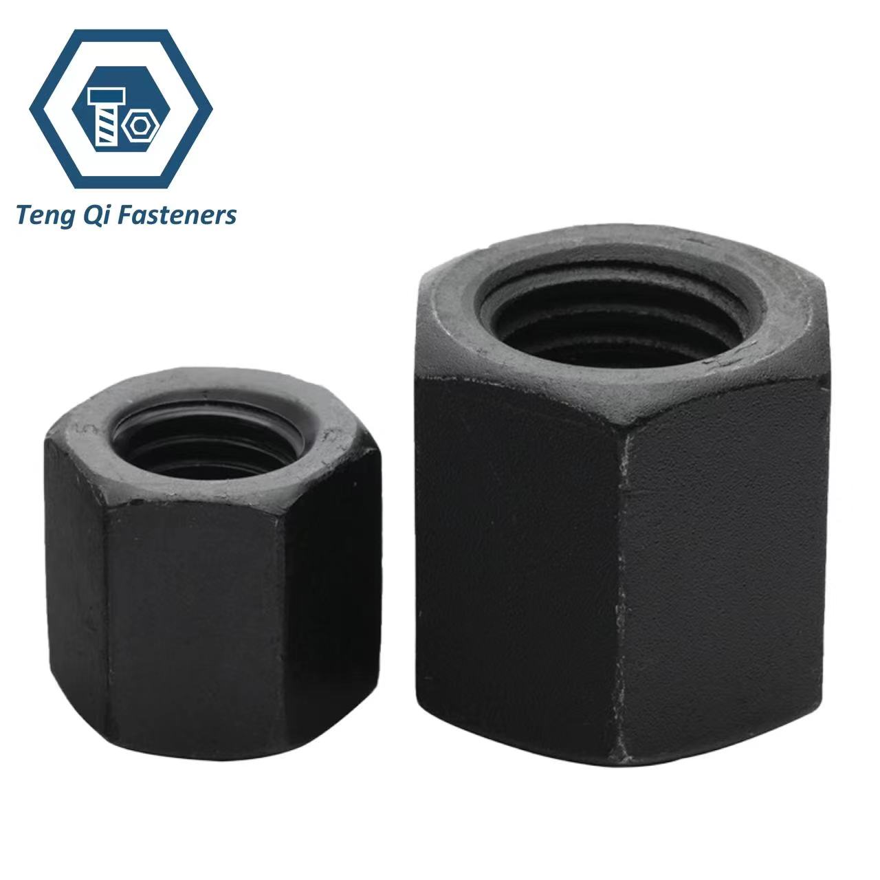 Class 8 High Strength Black DIN6330 Hex Thick Nuts