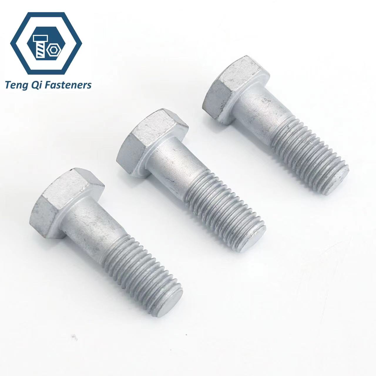 Hot Dip Galvanized Class8.8 UNI5712 Italy Standard Large Structural Bolt UNI5588 Black Oxidation Hex Nuts