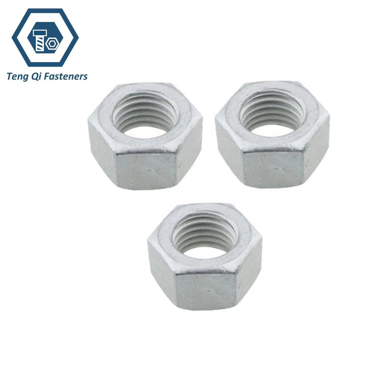Italian Standard UNI5713 Hot Dip Galvanized High-Strength Large Hexagon Nuts For Structural Bolting