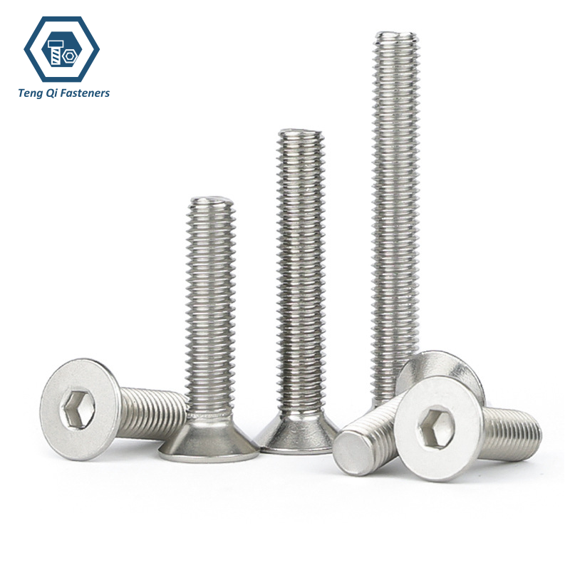 ANSI ASME B18.3F SS304 SS316 Hex Socket Countersunk Head Machine Screw ANSI ASME B18.3F SS304 SS316 Hex Socket Countersunk Head Machine Screw