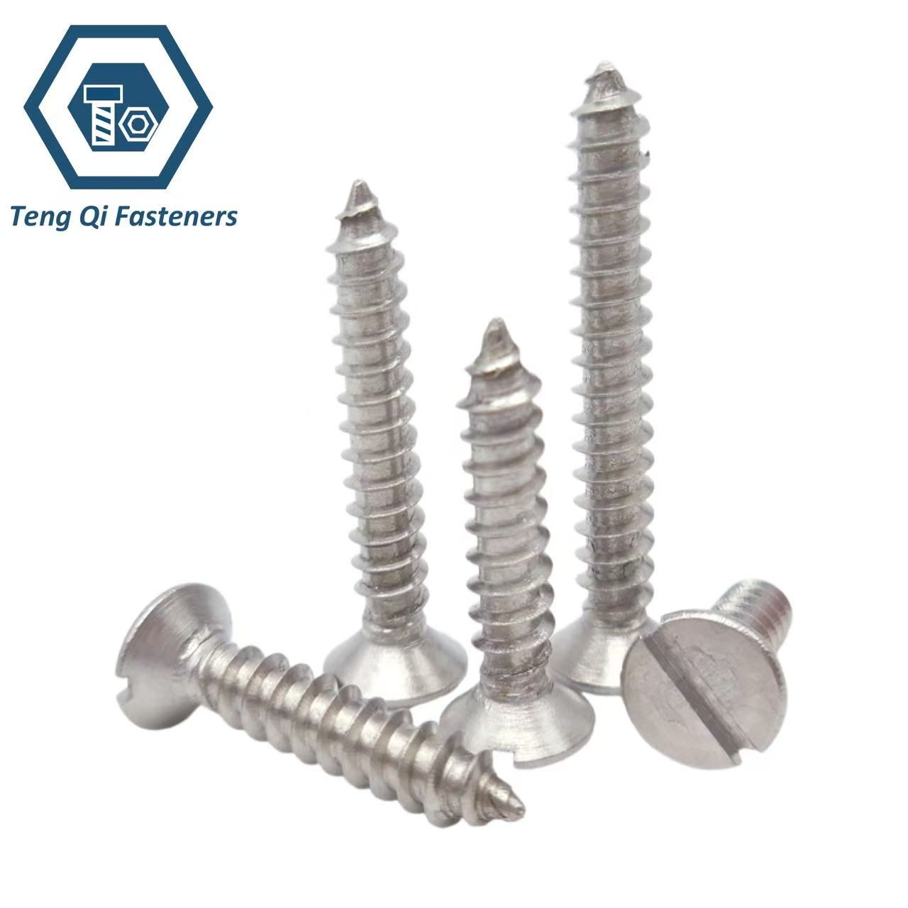 DIN7972 Stainless Steel Slotted Countersunk Head Tapping Screws Factory DIN7972 Slotted Countersunk Head Tapping Screws
