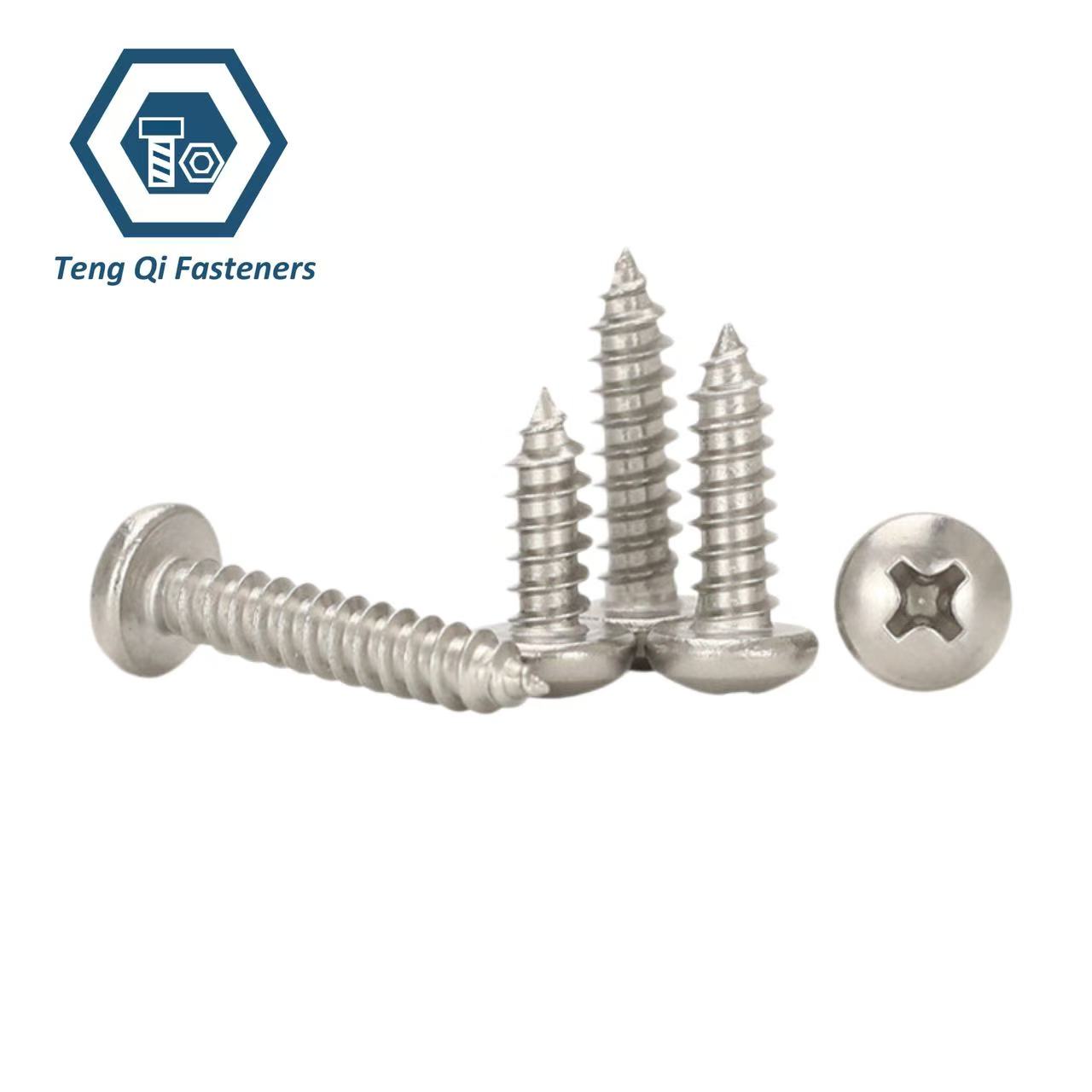 DIN7981 Stainless Steel Cross Recessed Pan Head Tapping Screws Manufacturer DIN7981 Stainless Steel Cross Recessed Pan Head Tapping Screws Manufacturer