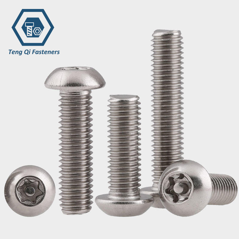 SS304 SS316 Button Head Torx Machine Screw with Pin SS304 SS316 Button Head Torx Machine Screw with Pin