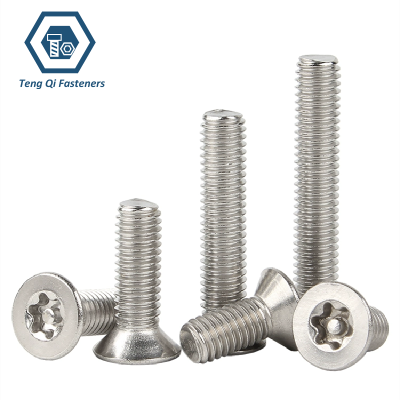 SS304 SS316 Countersunk Torx Machine Screw with Pin SS304 SS316 Countersunk Torx Machine Screw with Pin