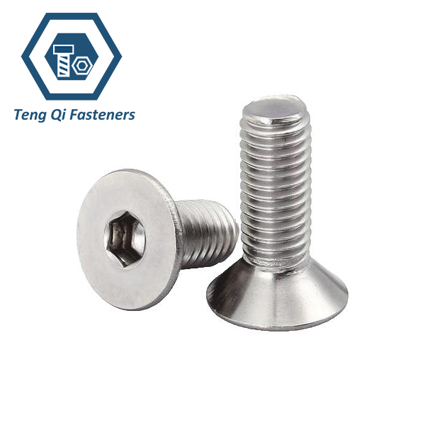 SS304 SS316 Hexagon Socket Countersunk Head Cap Screws SS304 SS316 Hexagon Socket Countersunk Head Cap Screws