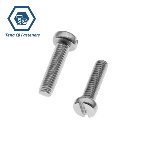 SS304 SS316 Slotted Pan Head Screw SS304 SS316 Slotted Pan Head Screw